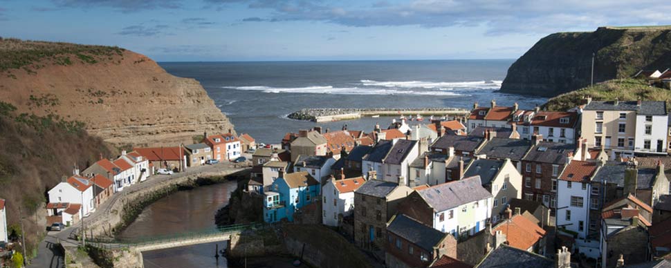 Staithes costal cottages in  Yorkshire